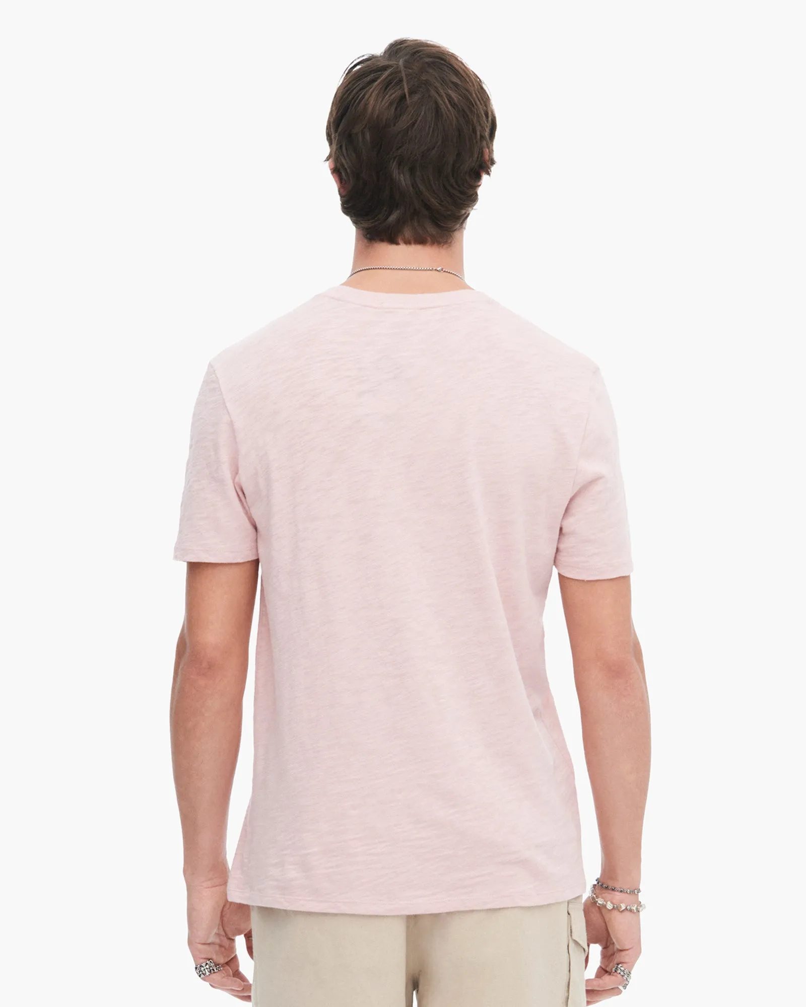 Slub Jersey Crew Neck Tee - English Rose