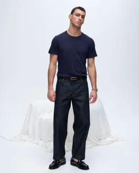 Slub Jersey Crew Neck Tee - Midnight
