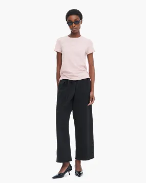 Slub Jersey Schoolboy Short Sleeve Crew Neck Tee - English Rose