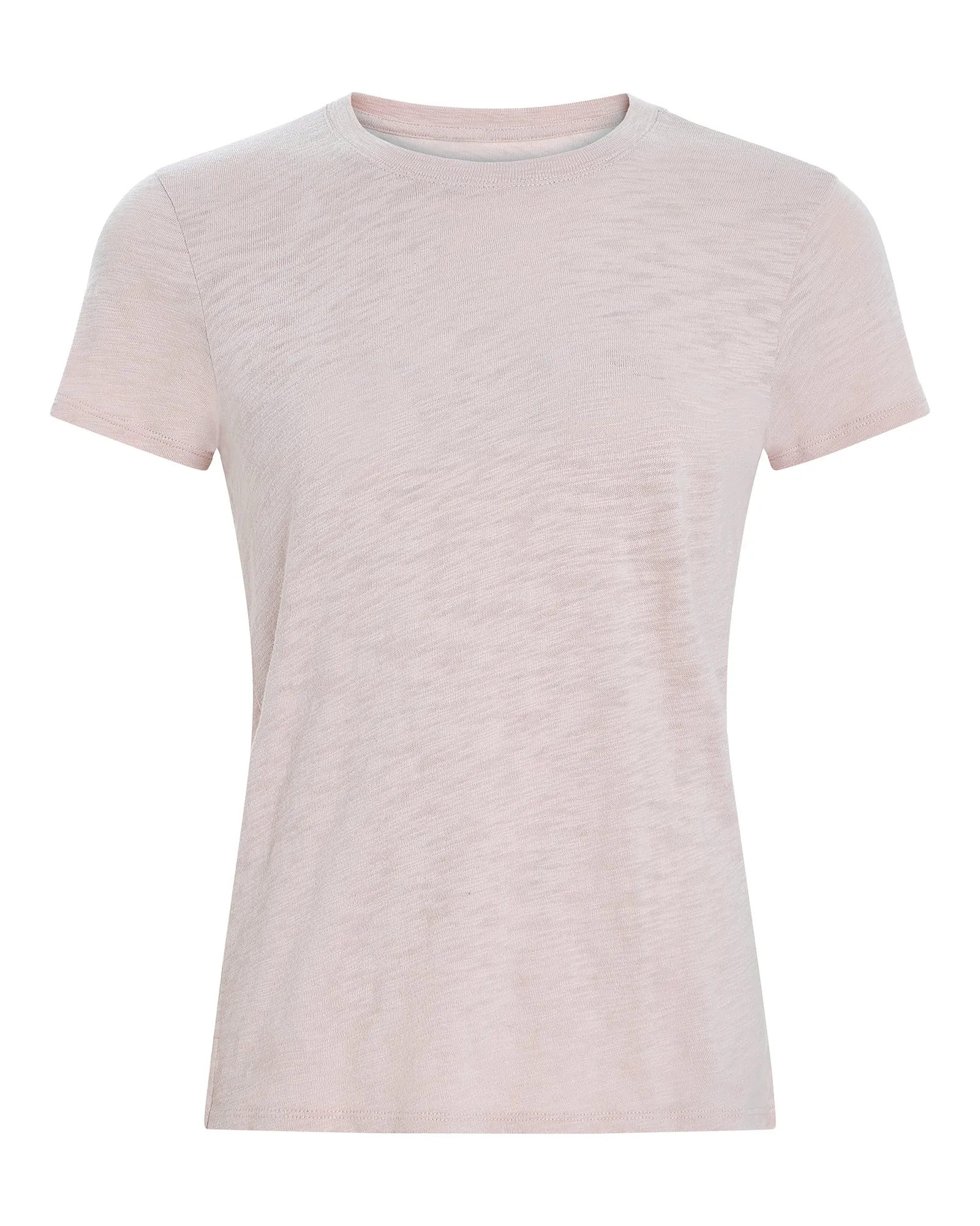 Slub Jersey Schoolboy Short Sleeve Crew Neck Tee - English Rose