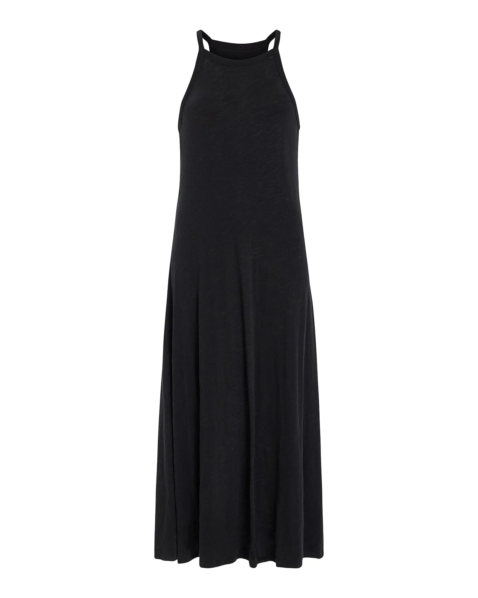 Slub Jersey Tank Maxi Dress - Black