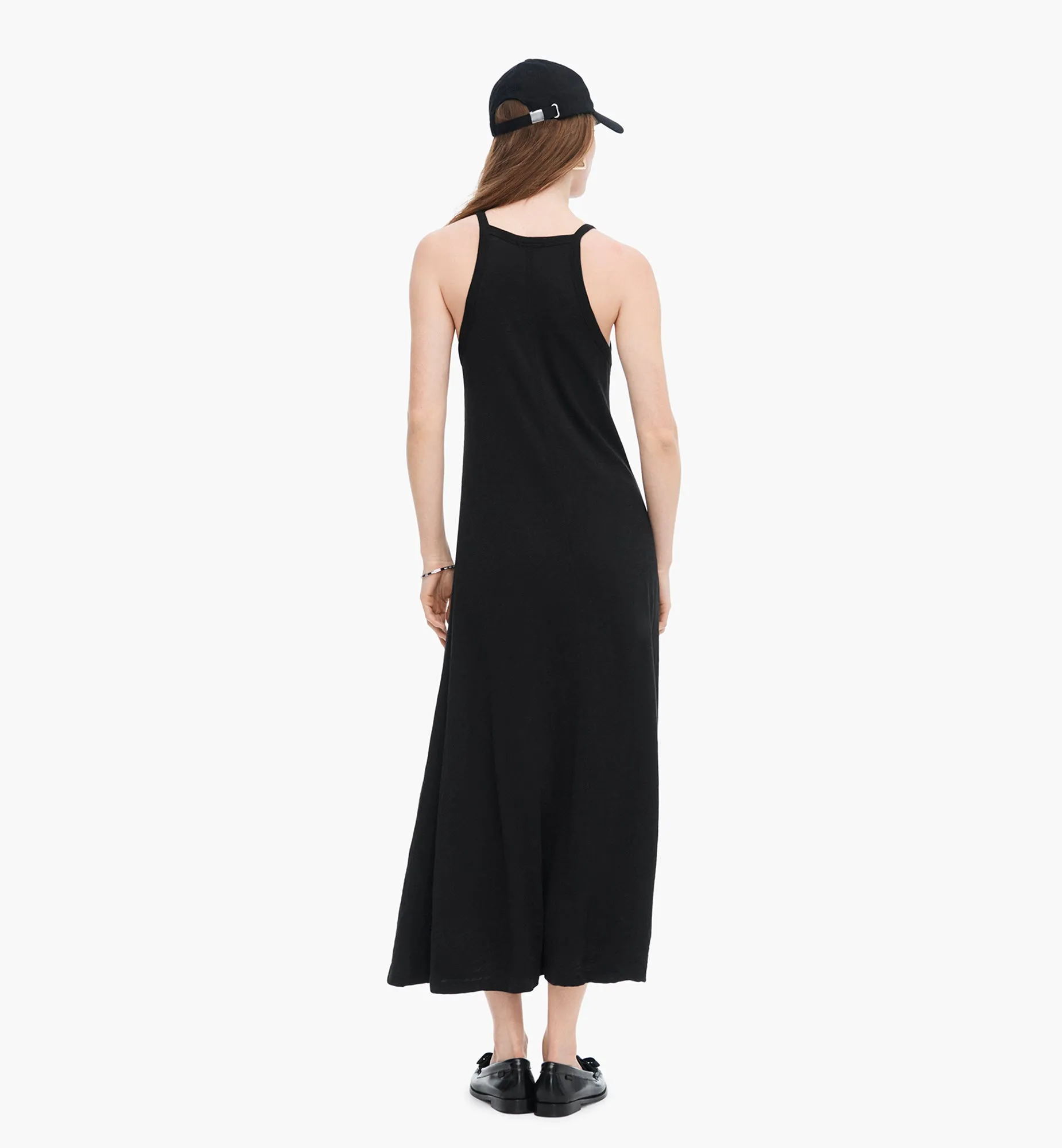 Slub Jersey Tank Maxi Dress - Black