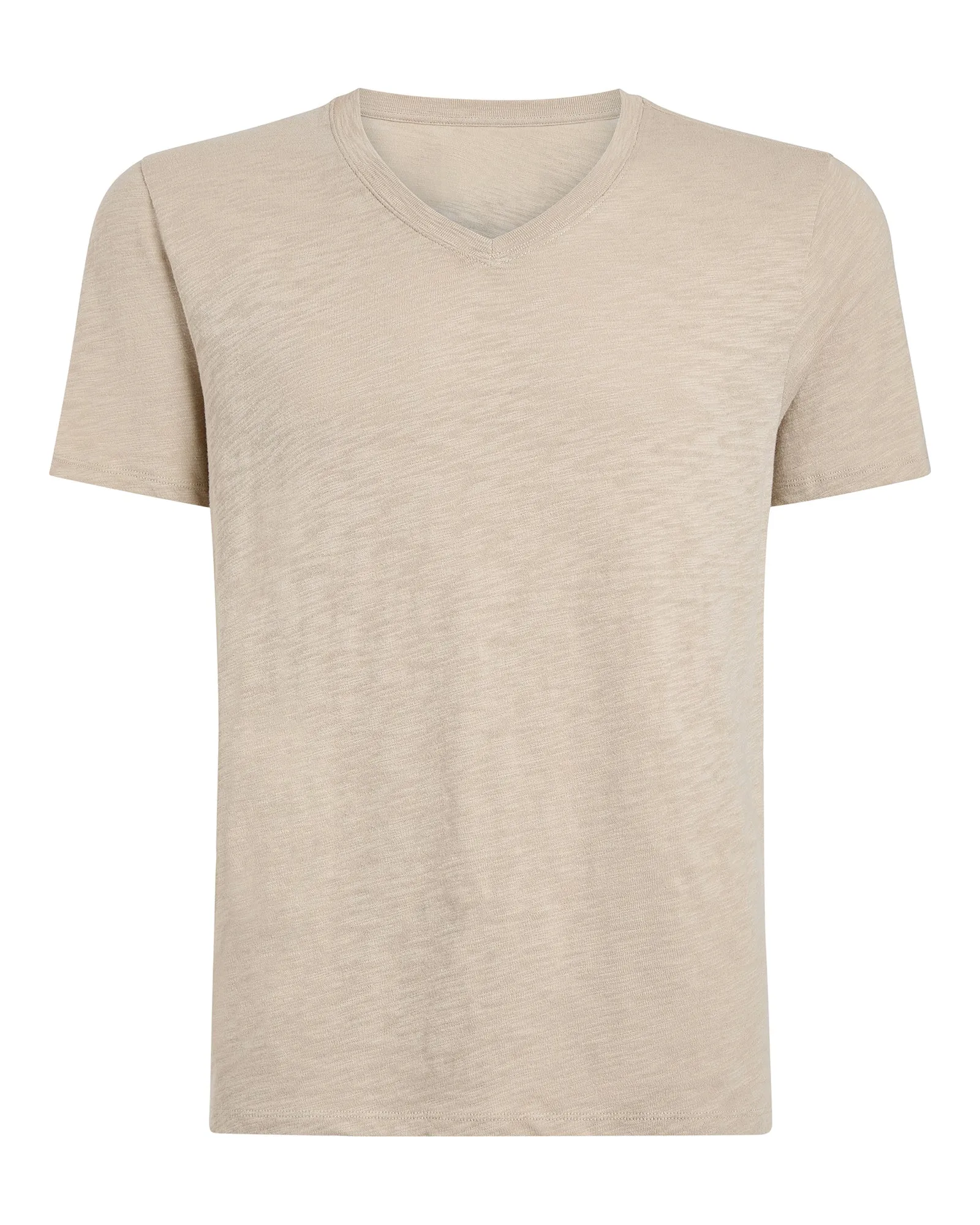 Slub Jersey V-Neck Tee - Dune