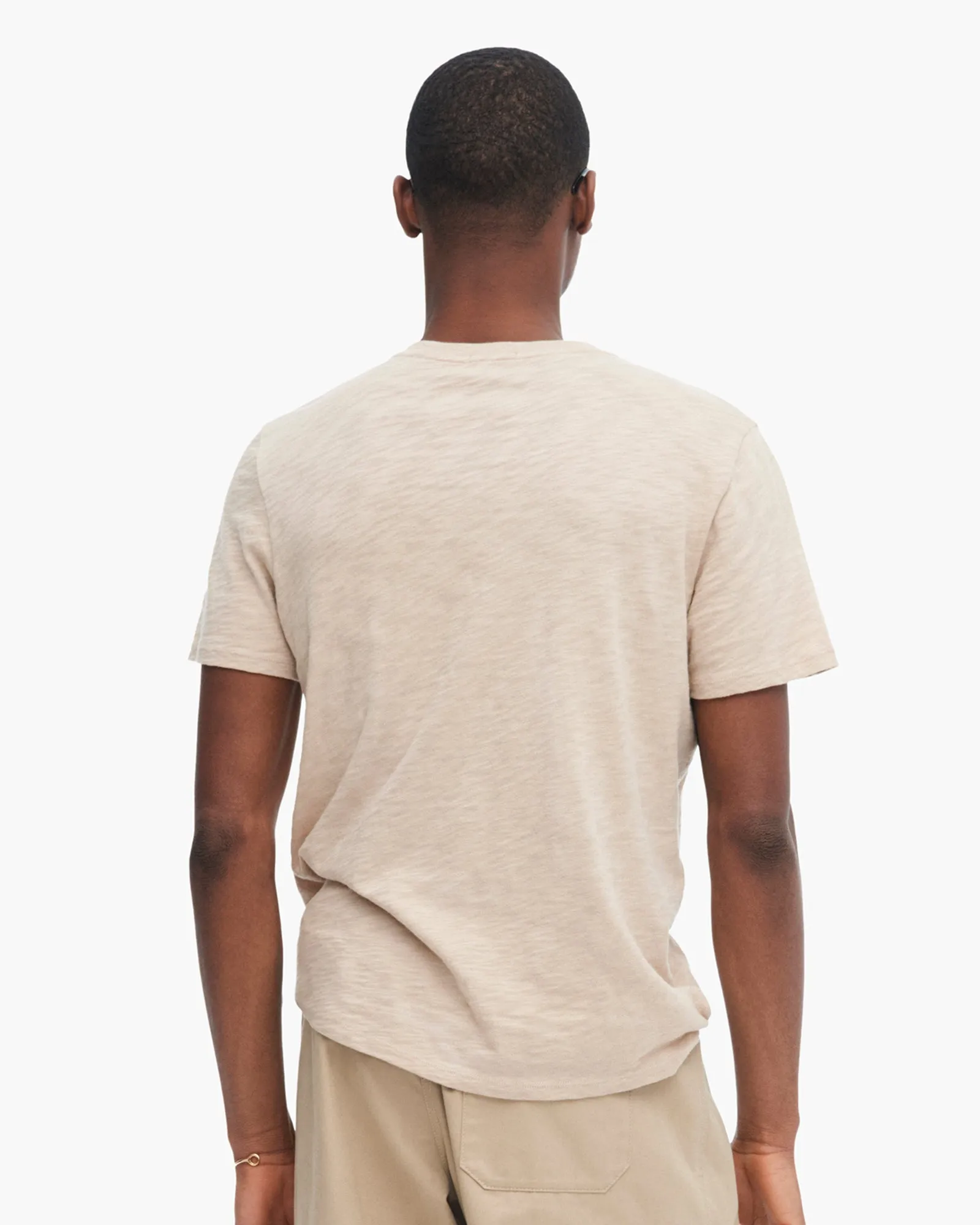 Slub Jersey V-Neck Tee - Dune