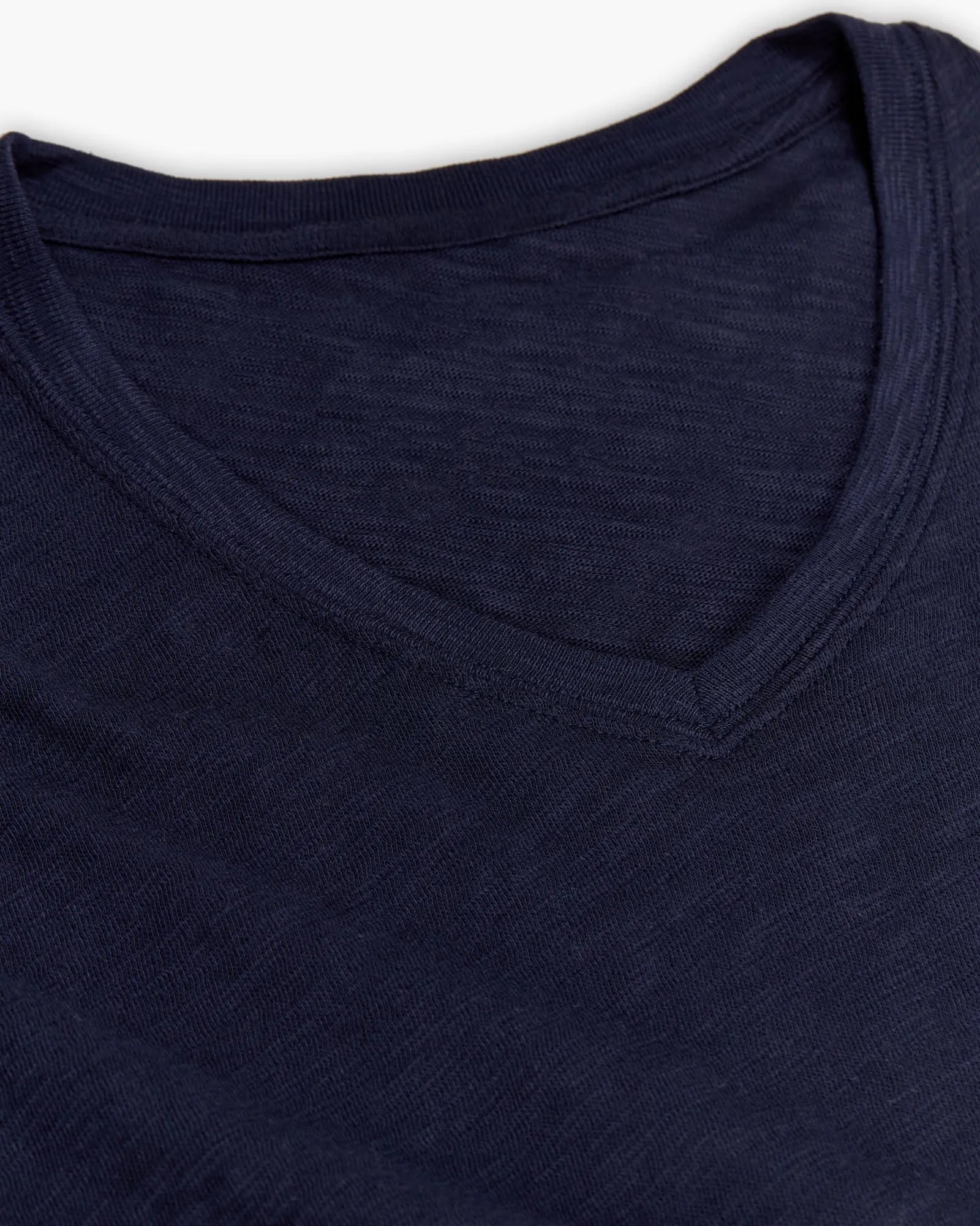 Slub Jersey V-Neck Tee - Midnight