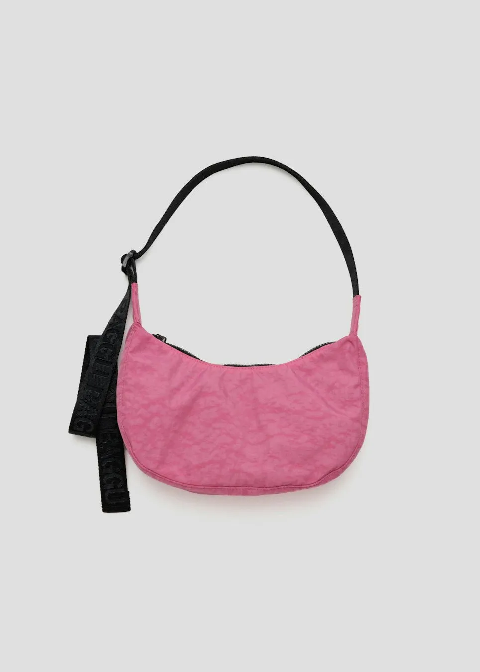 Small Nylon Crescent Bag - Azalea Pink