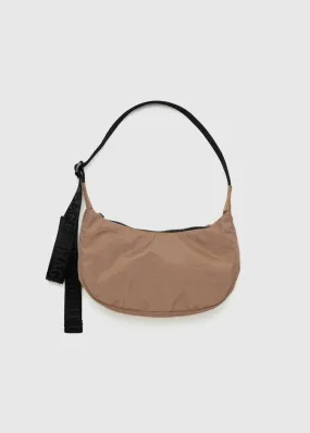 Small Nylon Crescent Bag - Cocoa