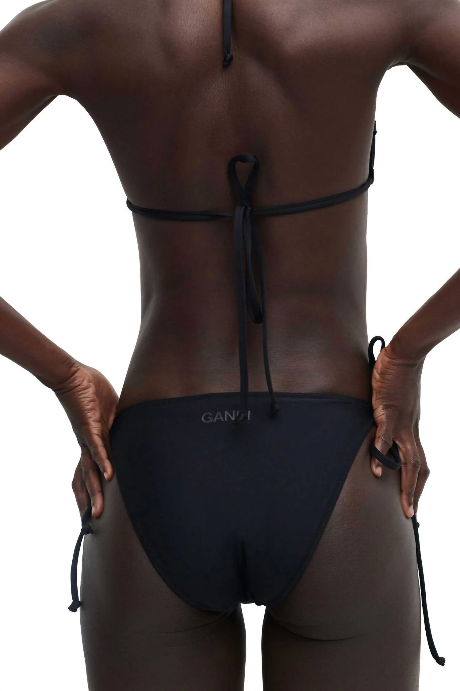 String Bikini Bottom - Black