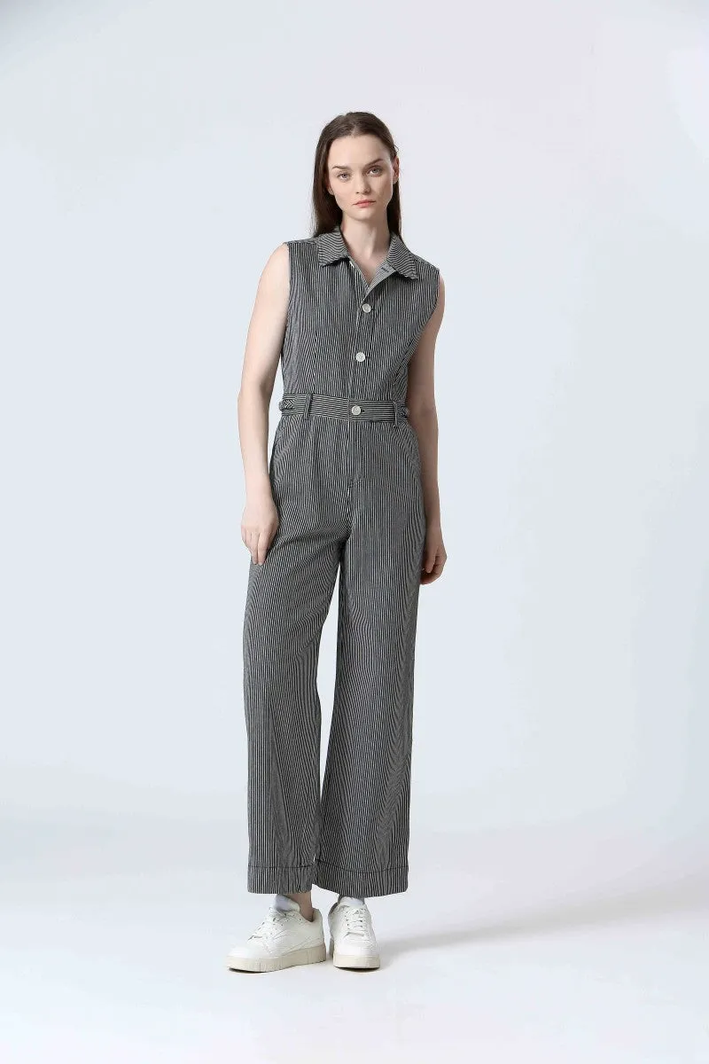 STRIPED JUMPSUIT