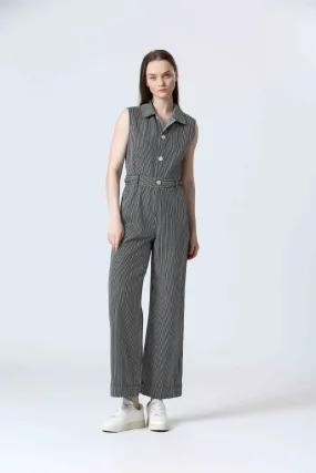 STRIPED JUMPSUIT