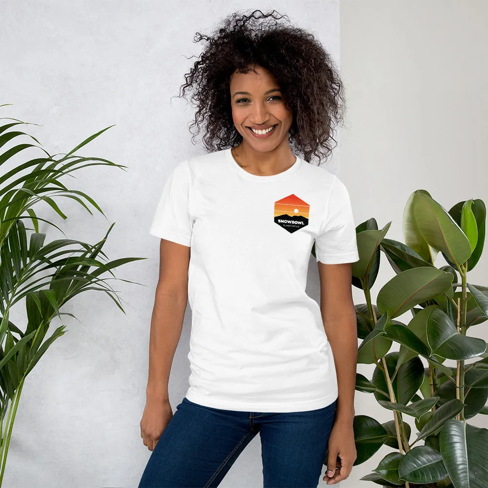 Sunset Pocket Logo Ladies T-Shirt