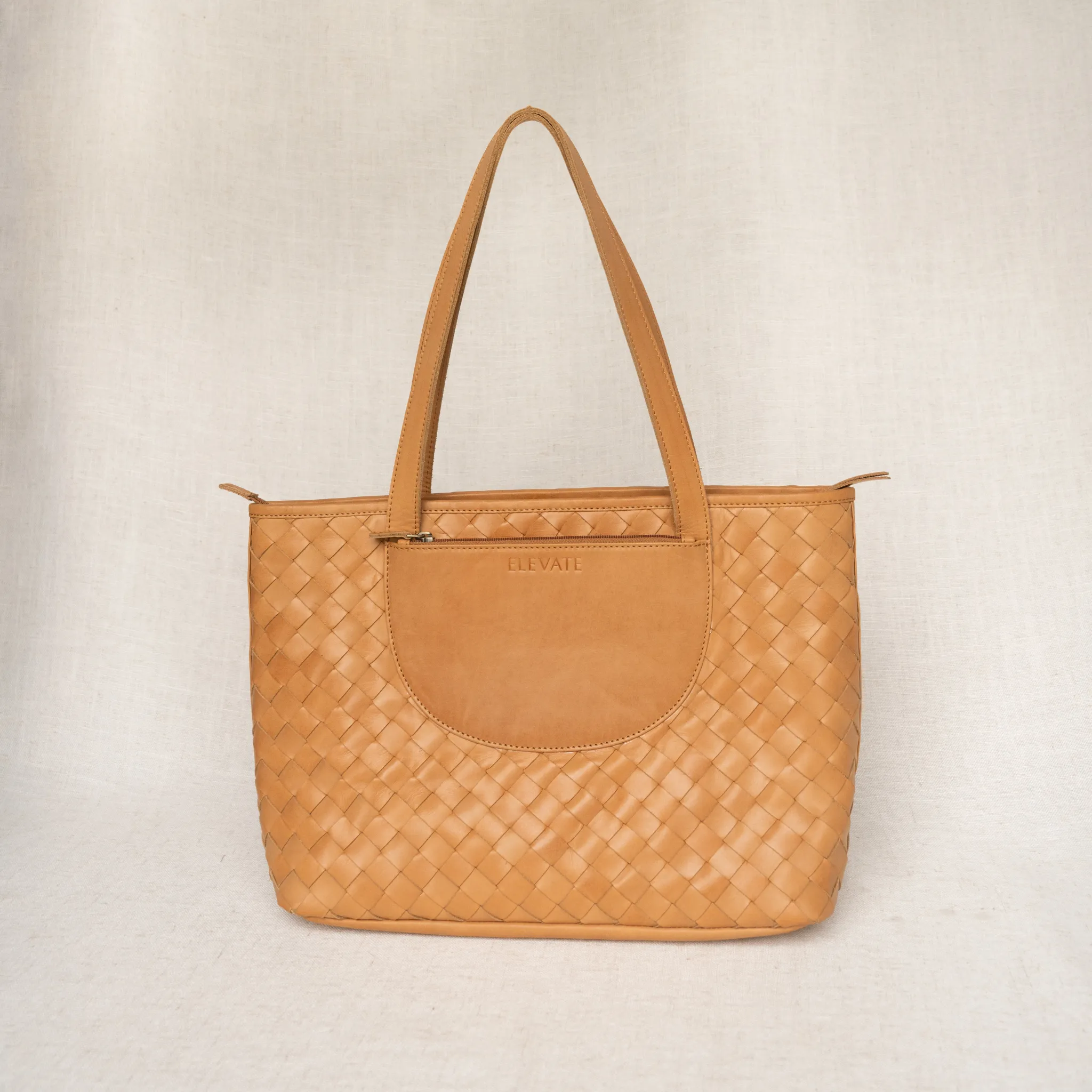 Tara Tote | Hand Woven Leather Tote