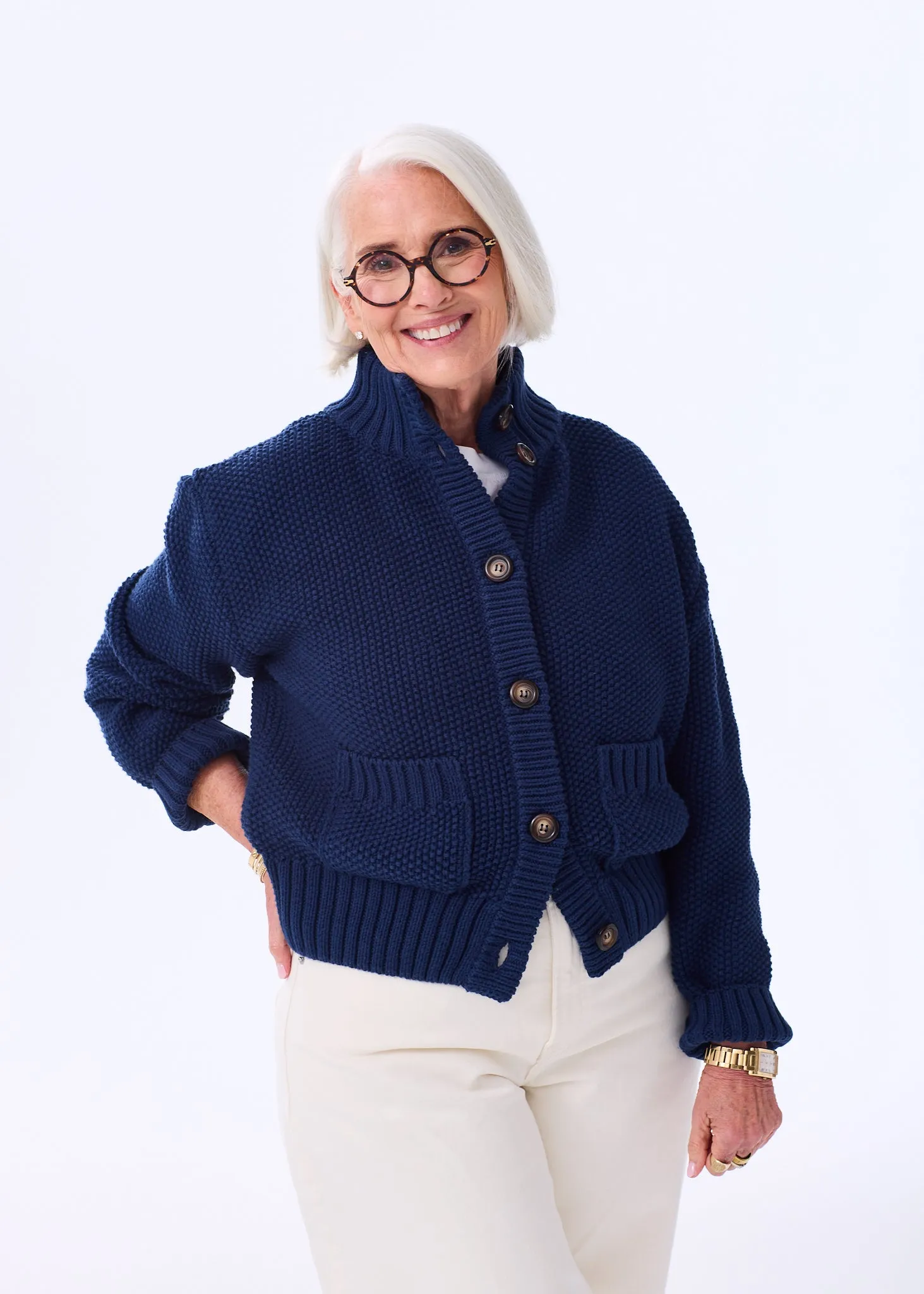 The Cotton Sweater Jacket