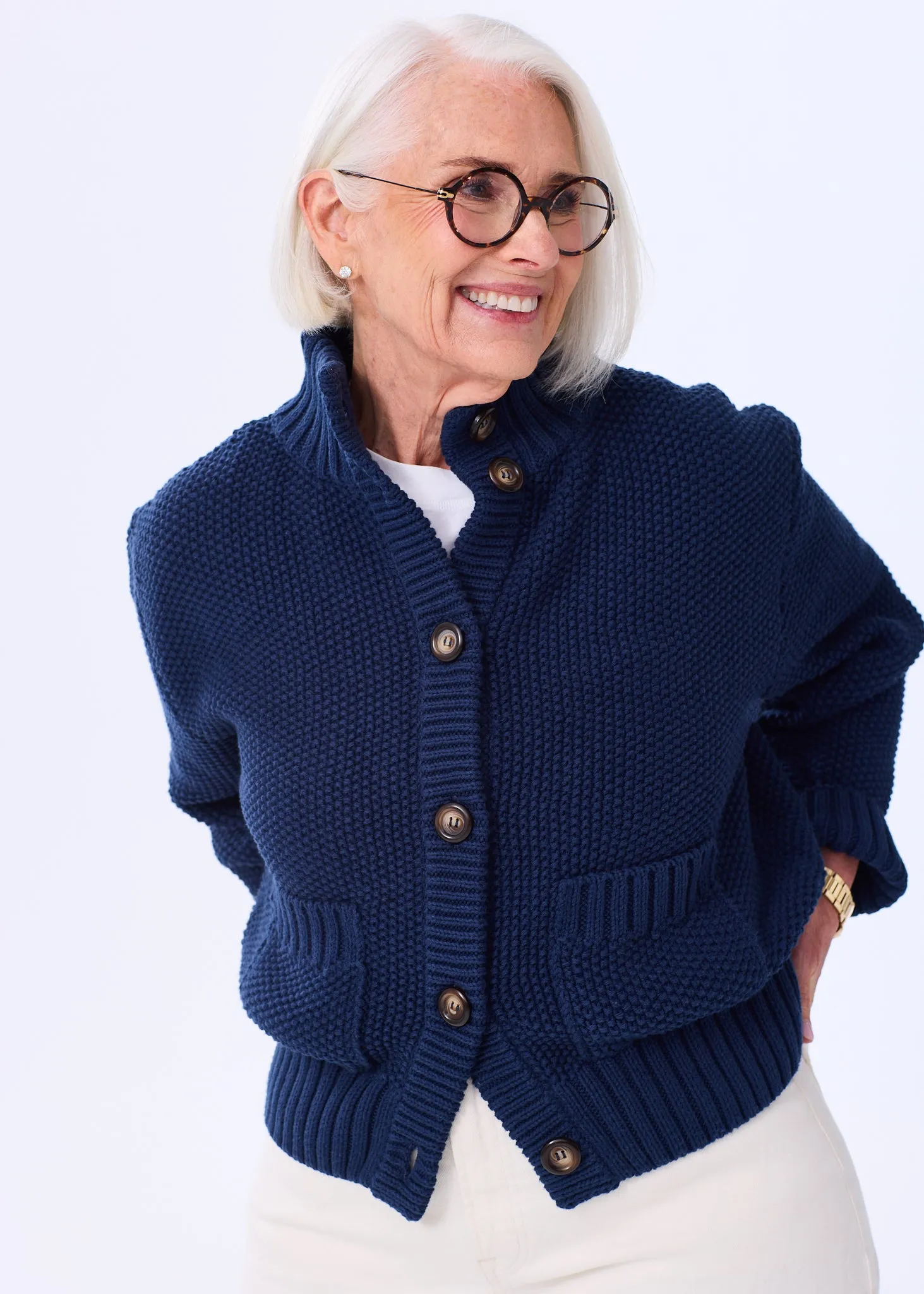 The Cotton Sweater Jacket