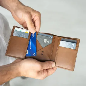 Titus Mens Leather Tri-Fold Wallet
