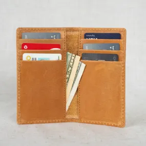 Vertical Leather Card Wallet