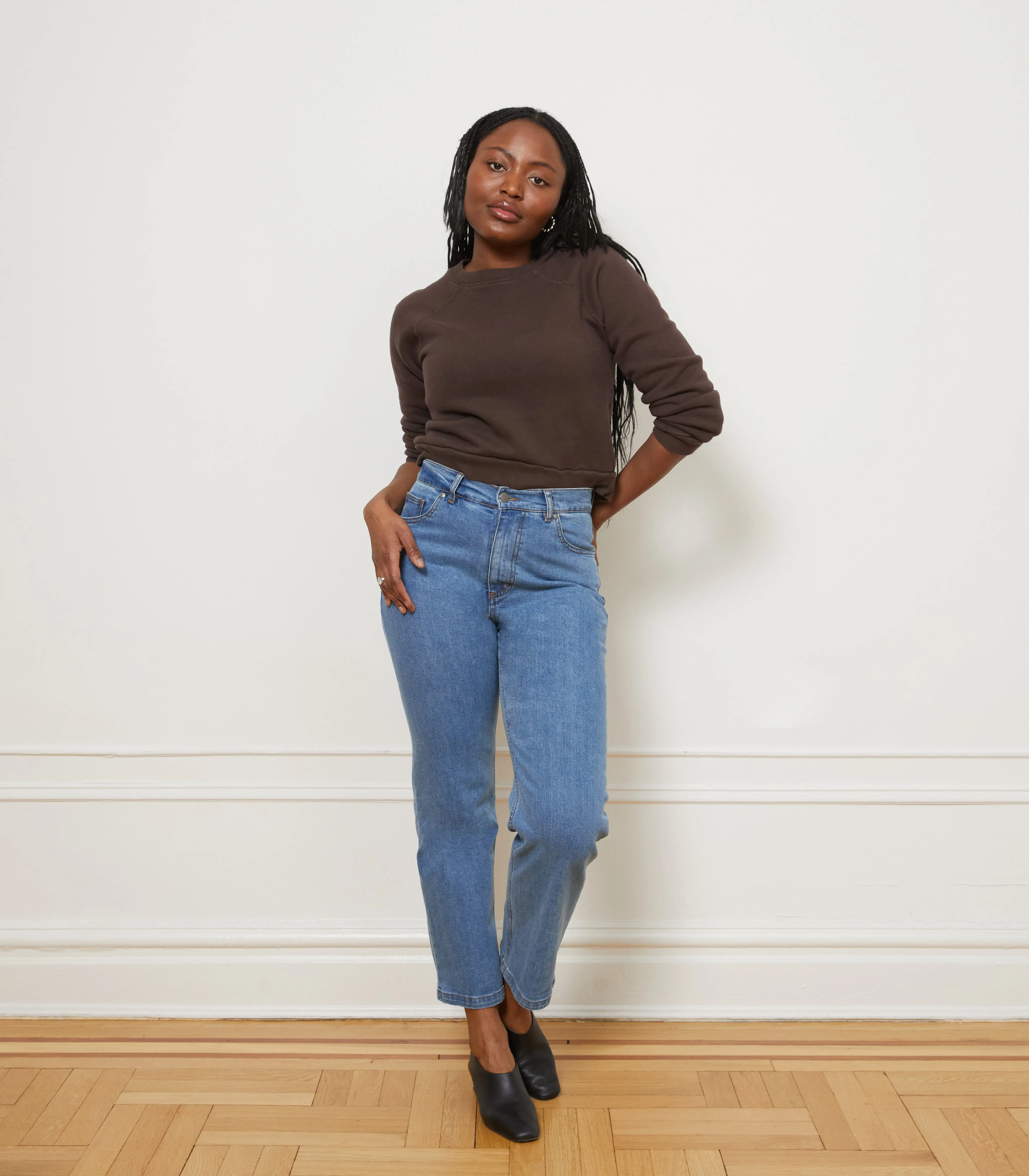 Vivienne Straight Leg Jeans - Washed Indigo
