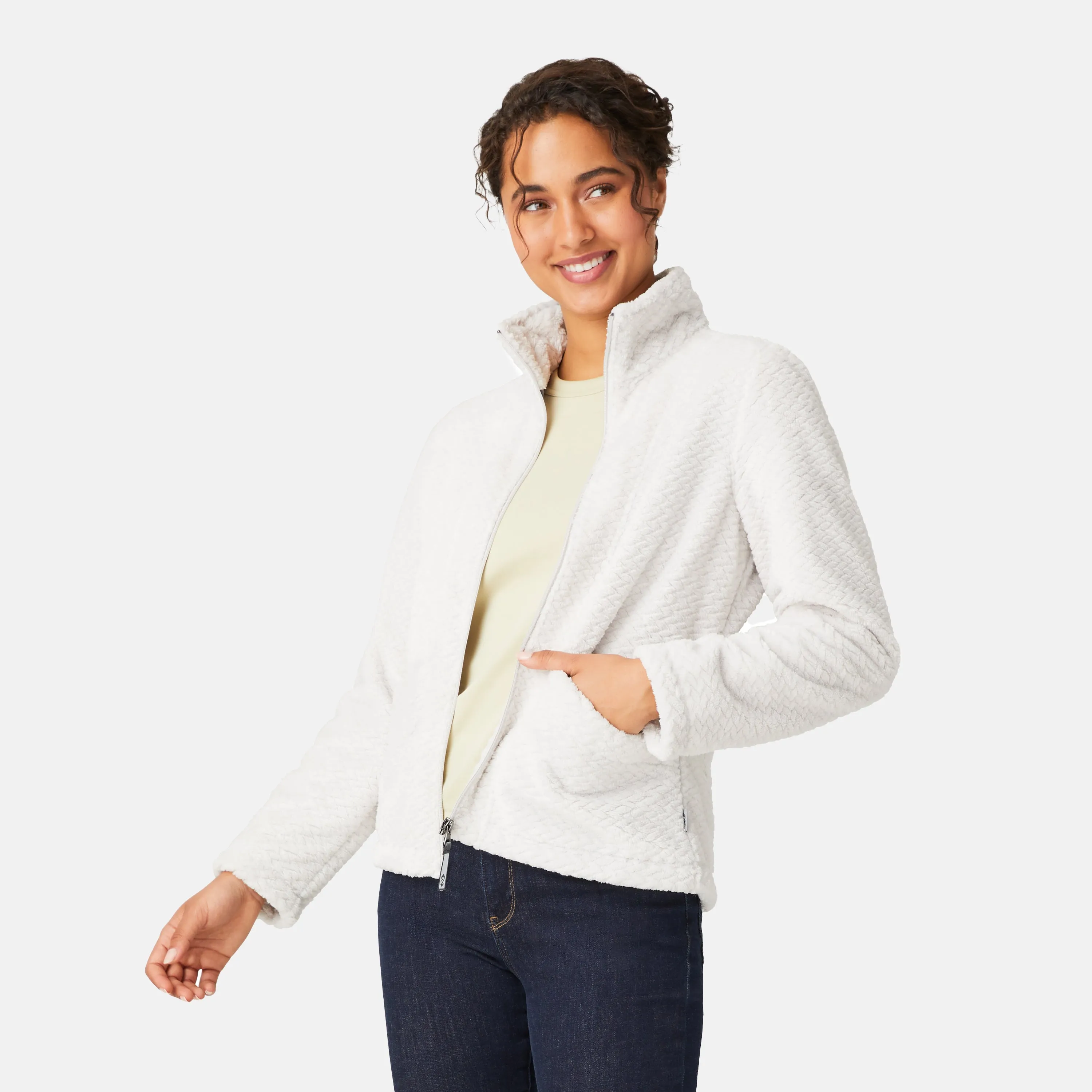 Women's Braided Butter Pile? Jacket