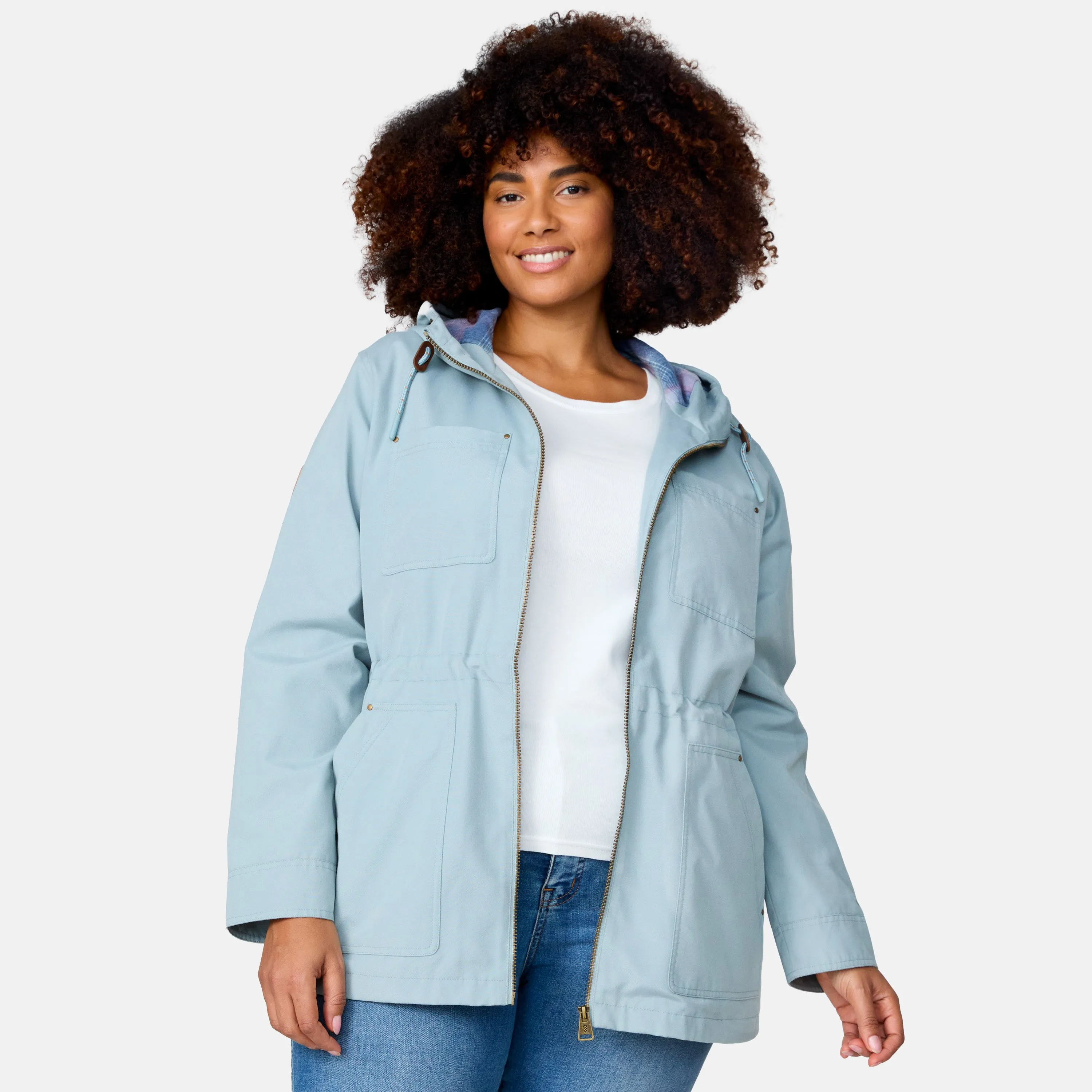 Women's Plus Size Lightweight Cascade Canvas Jacket