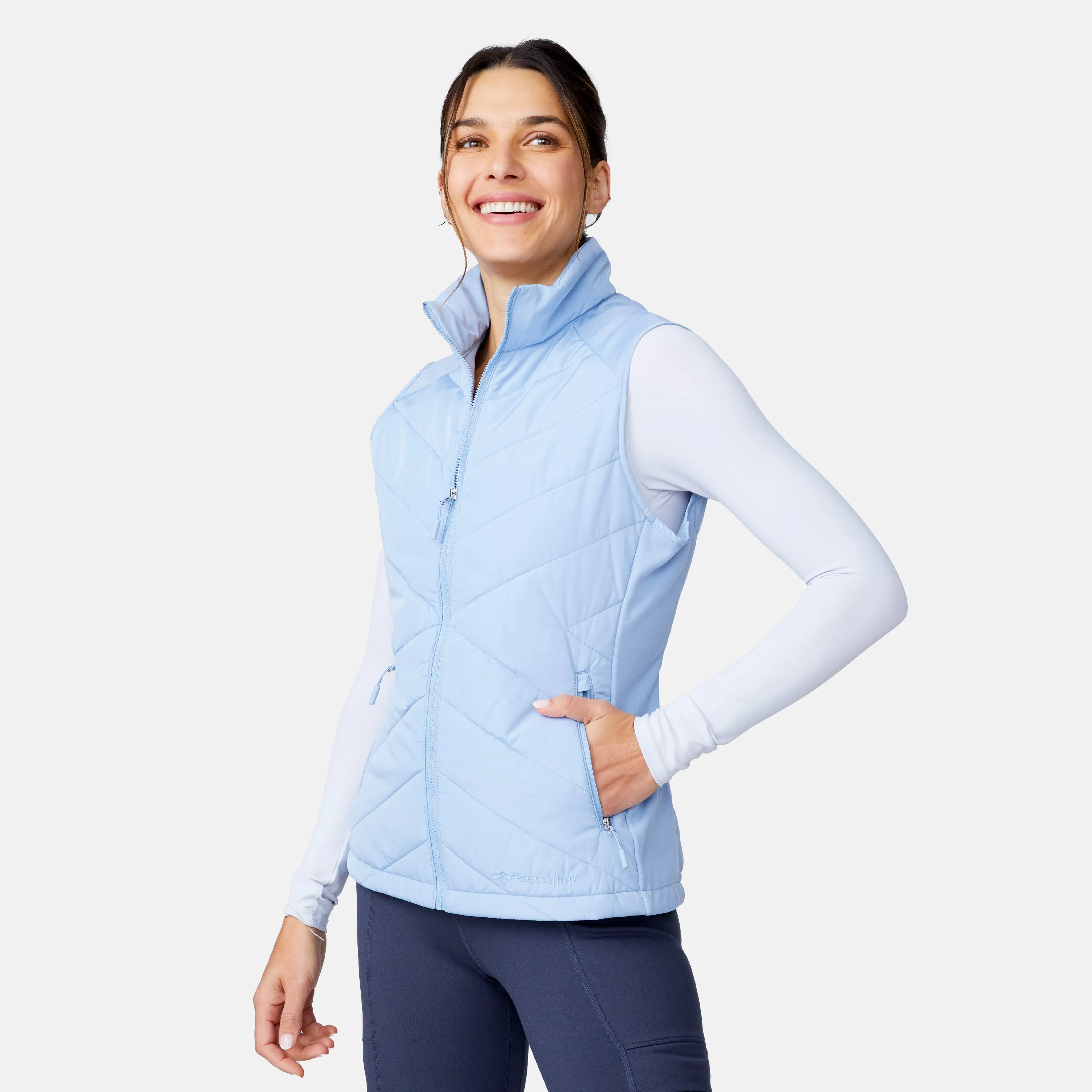Women's Quilted Hybrid Vest