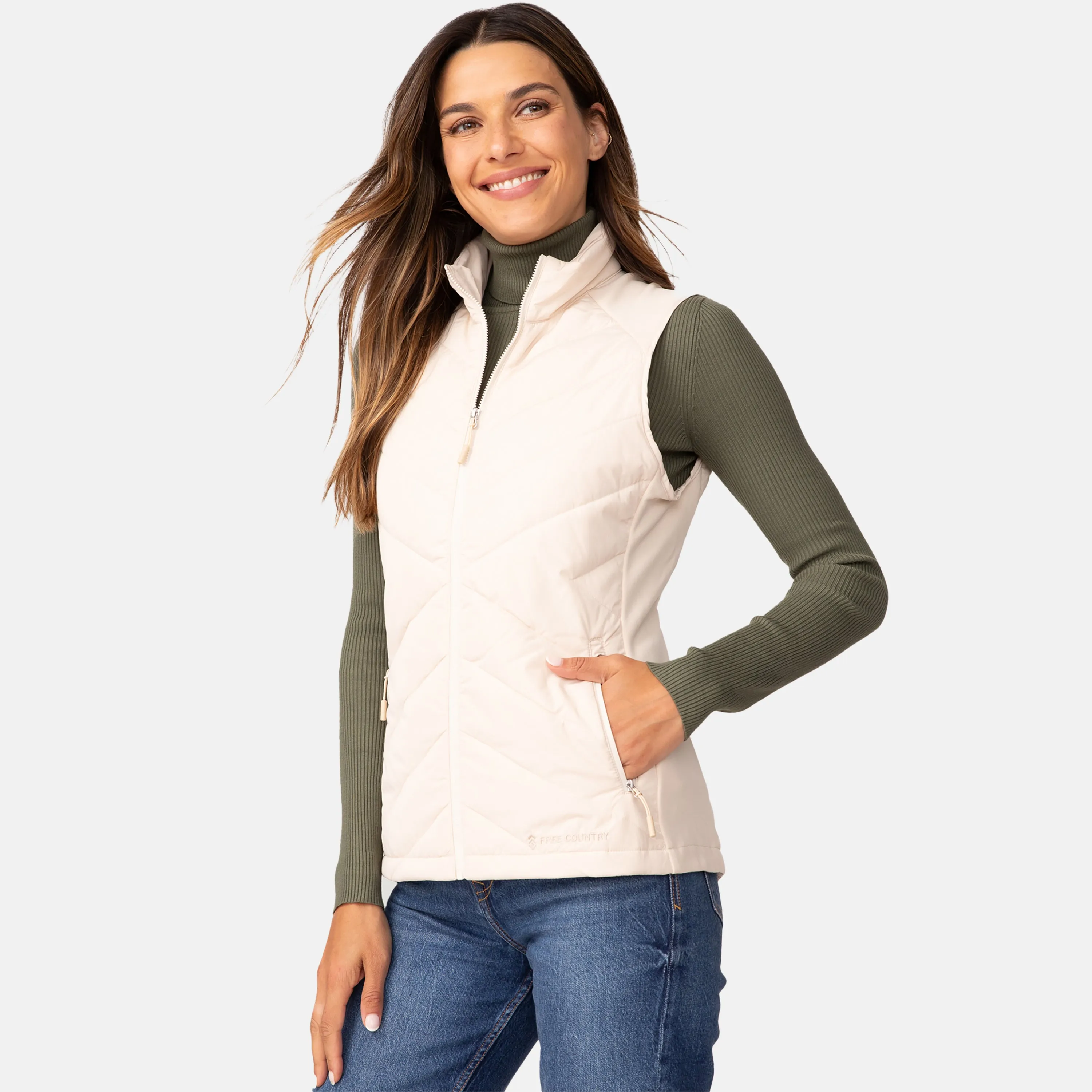 Women's Quilted Hybrid Vest
