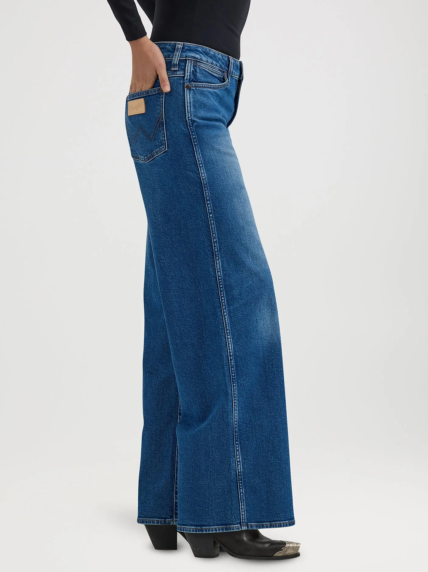 Worldwide Wide Leg Jeans - Indigo Dusk