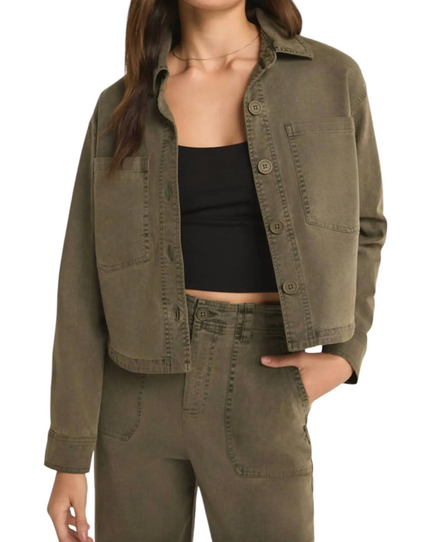 Z Supply - All Day Cropped Washed Jacket
